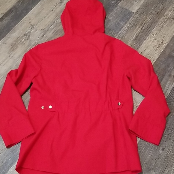 London Fog Red Lightweight Hooded Jacket - Picture 9 of 11